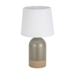 Versa S3414235 - Desk lamp Duo Linen Ceramic 40 W 18 x 32,5 cm