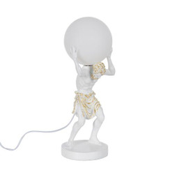 BigBuy Home S8808060 - Lampe de bureau Blanc Résine