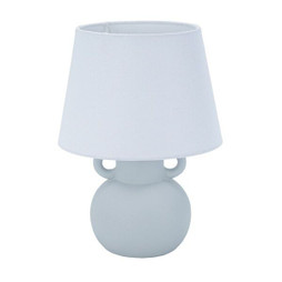 Versa S3412833 - Desk lamp Grey Linen Ceramic 20 x 28 cm