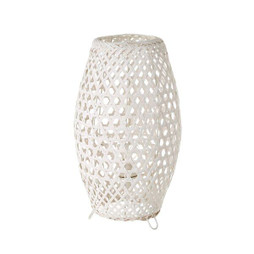 BigBuy Home S8807530 - Desk lamp White Metal Bamboo 40 W 220-240 V 20 x 20 x 37 cm