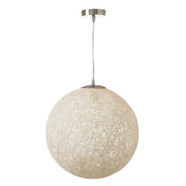 BigBuy Home S8807612 - Suspension Blanc Argenté 25 W