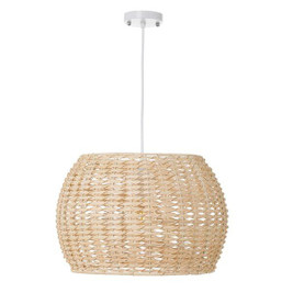 BigBuy Home S8807526 - Suspension Naturel 60 W