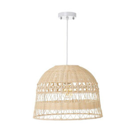 BigBuy Home S8807527 - Suspension Naturel 60 W