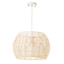 BigBuy Home S8807516 - Suspension Naturel 60 W