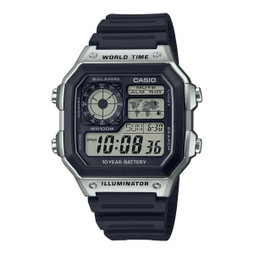Casio S72114156 - Mens Watch CASIO SPORT   WORLD TIME ILLUMINATOR 5 ALARMS