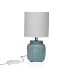 Versa S3413038 - Lampe de bureau Vesta Bleu Céramique 13 x 26 x 10 cm