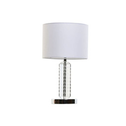 Home ESPRIT S3058280 - Lampe de bureau Blanc Verre 50 W 220 V 25 x 25 x 42 cm