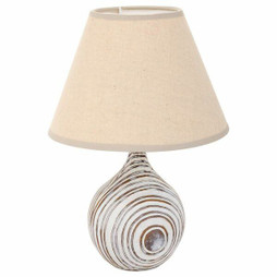 Alexandra House Living D1632246 - Desk lamp White Polyresin 220-240 V 14 x 25 x 14 cm