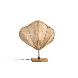 Romimex D1618749 - Lampe de bureau Naturel Rotin 30 x 30 x 15 cm