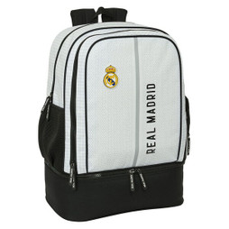 Real Madrid C.F. S4311159 - Gym Bag 24/25 White Grey 35 x 50 x 24 cm