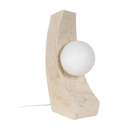 BigBuy Home S8806350 - Desk lamp Cream Polyresin 220-240 V 16,5 x 11,5 x 30 cm