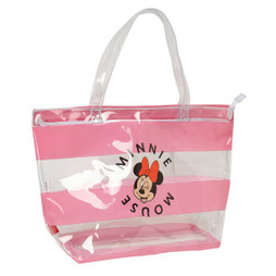 Minnie Mouse S4311003 - Womens Handbag Beach Pink Transparent