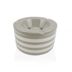 Versa S3412537 - Cendrier Gris Dolomite 11,2 x 6,2 x 11,2 cm