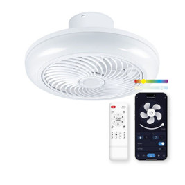 KSIX S1906667 - Deckenventilator mit Lampe Siroco G (3000k - 6500k)