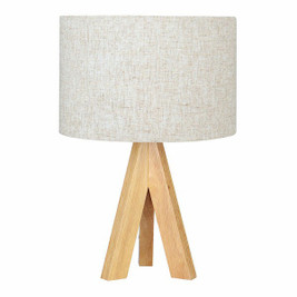 EDM Product S7923036 - Desk lamp EDM 32160 Wood Cloth 18 x 18 x 30 cm E27