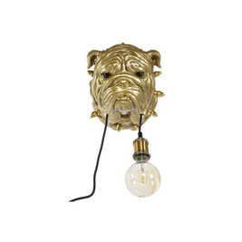 Home ESPRIT S3054990 - Wall Lamp Golden Resin 50 W Modern Bulldog 220 V 25 x 23 x 29 cm