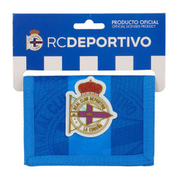 R. C. Deportivo de La Coruña S4310399 - Portefeuille Bleu 12.5 x 9.5 x 1 cm