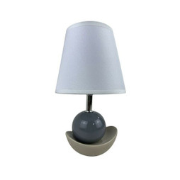 Versa S3411947 - Lampe de bureau Noela Gris Céramique 15 x 25 x 12 cm