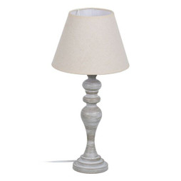 BigBuy Home S8805139 - Desk lamp Beige Grey 60 W 220-240 V 25 x 25 x 50 cm