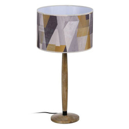BigBuy Home S8804506 - Lampe de bureau Beige Naturel 220 -240 V 30 x 30 x 62 cm