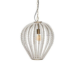 BigBuy Home S8805240 - Suspension Blanc Métal 220-240 V 43 x 43 x 48 cm