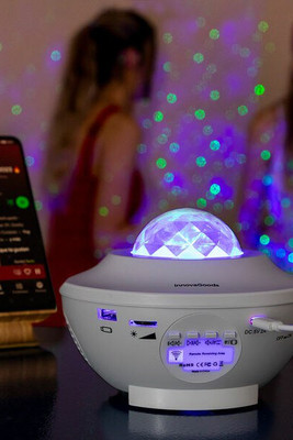 InnovaGoods V0103834 - LED Star Projector with Speaker Sedlay
