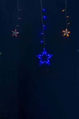 BigBuy Christmas S8803706 - Barrière lumineuse LED Multicouleur Etoiles
