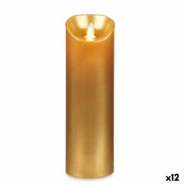 Acorde S3629970 - Bougie LED L-Y8025-YBH-O Doré 8 x 8 x 25 cm (12 Unités)