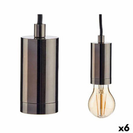 Gift Decor S3625263 - Suspension Noir Métal 60 W (6 Unités)