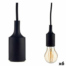 Gift Decor S3625260 - Suspension 60 W 220-250 V Noir Plastique (6 Unités)