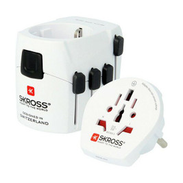 Skross S7914078 - Adaptateur Prise Universelle de Voyage 1103180 2 Pièces