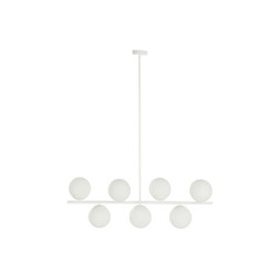 DKD Home Decor S3052594 - Suspension 98 x 45 x 30 cm Verre Métal Blanc 50 W