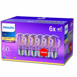 Philips S7188870 - LED-Lampe Bombilla Durchsichtig E 60 W (2700k)