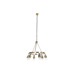DKD Home Decor S3043649 - Suspension 66 x 66 x 60 cm Verre Doré Métal 40 W