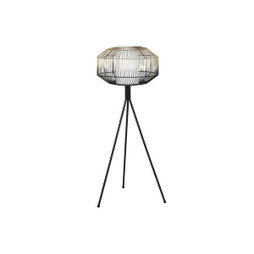 DKD Home Decor S3043692 - Lampadaire Noir Doré Fer 50 W 220 V 39 x 39 x 103 cm
