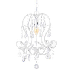BigBuy Home S8801966 - Suspension 29,5 x 28 x 85 cm Métal Blanc Classique