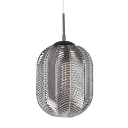 BigBuy Home S8801970 - Suspension 26 x 26 x 120 cm Verre Gris