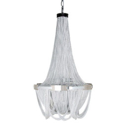 BigBuy Home S8801825 - Suspension 50 x 50 x 90 cm Métal Argent
