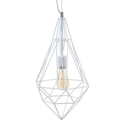 BigBuy Home S8800499 - Suspension Métal 26 x 26 x 46 cm Blanc
