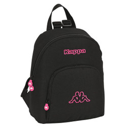 Kappa S4308300 - Sac à dos Casual Black and pink Noir 13 L