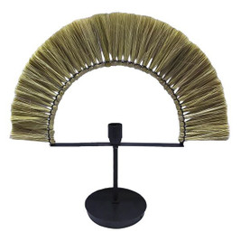 DKD Home Decor S3040081 - Desk lamp Natural Black Iron Jute (57 x 17 x 52 cm)