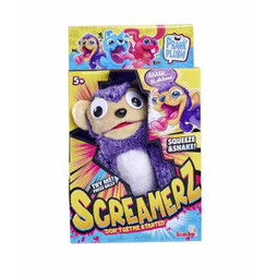 Simba S2441961 - Soft toy with sounds Screamerz Monkey 30 cm Purple