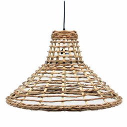 DKD Home Decor S3040178 - Suspension 56 x 56 x 34 cm Marron Rotin 50 W