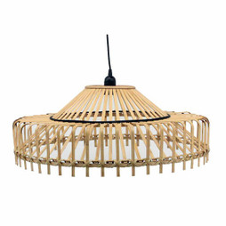 DKD Home Decor S3040174 - Suspension 61 x 61 x 23 cm 61 x 61 x 31 cm Marron Bambou 50 W