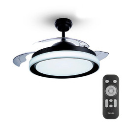 Philips S7911260 - Ventilateur de Plafond avec Lumière Atlas Noir 35 W 28 W 4500 Lm (2700 K)