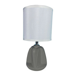 Versa S3409482 - Desk lamp Adam Grey Ceramic Textile (13 x 29 x 10,5 cm)