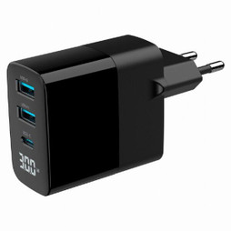 GEMBIRD S5630947 - Wall Charger TA-UC-PDQC30LCD-BK-02