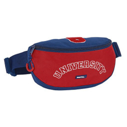 Safta S4306884 - Gürteltasche University Rot Marineblau 23 x 14 x 9 cm