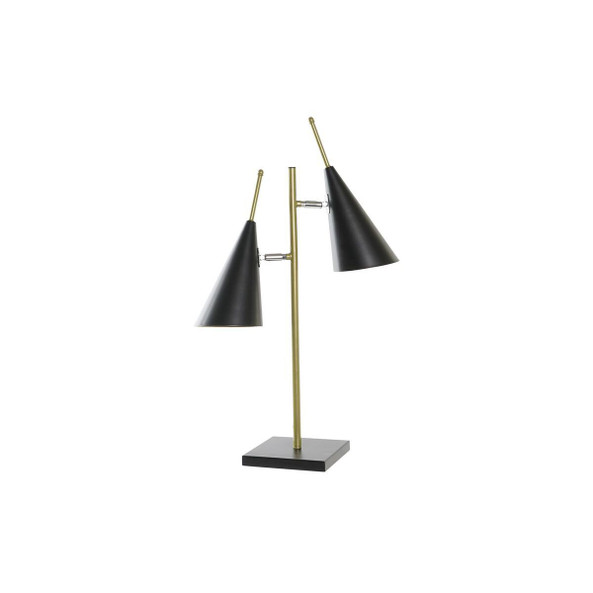DKD Home Decor S3031482 - Desk lamp Black Golden Metal 25 W 220 V 38 x 16 x 64 cm