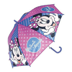 Minnie Mouse S4305919 - Automatic Umbrella Lucky Blue Pink (Ø 84 cm)